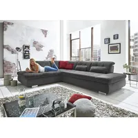 Die planbar Ecksofa DIE PLANBAR "MP-IN17004 L-Form", grau (anthrazit),