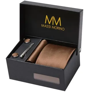 MASSI MORINO Krawattenset in Braun | Gr.: onesize