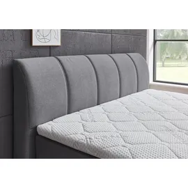 'massivart' Boxspringbett 180 x 200 cm H2 Grau