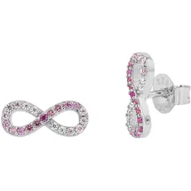 Tom Tailor Ohrstecker Infinity rosa/silber 2100589 4,0 mm
