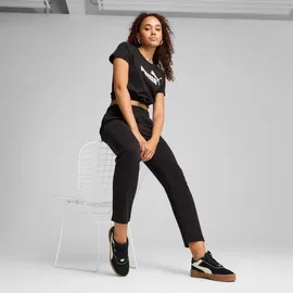 Puma Damen ESS Small No. 1 Logo FL op Gestrickte Hosen, Puma Black,