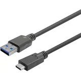 Vivolink USB-C male - A male Cable (12.50 m, USB 3.2 Gen 1 (3.1 Gen 1), 5000 Mbit/s, Schwarz