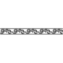 A.S. Création Borte selbstklebend Federn Tribal 5 m x 5 cm Schwarz-Weiß
