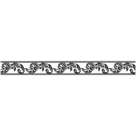A.S. Création Borte selbstklebend Federn Tribal 5 m x 5 cm Schwarz-Weiß