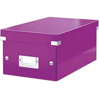 Leitz Ablagebox Click & Store DVD violett Packung mit