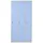 Proregal Garderobenschrank Metall 180x90x50 cm blau 3 Fächer