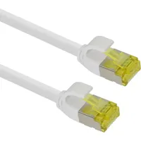 Helos Ultra Slim Patch-Kabel S/FTP Cat 6A weiss 10,0m