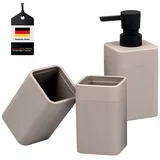bremermann Badezimmer-Set SAVONA, Soft-Touch, eckig | Gr.: onesize