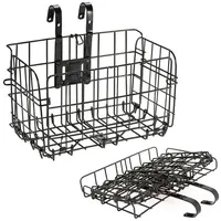 BAYLI Fahrrad-Gepäckträger Universal Fahrradkorb faltbar für vorne & hinten, Belastbarkeit: 25