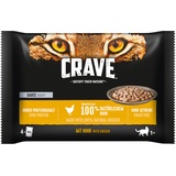 Crave Pouch 4 x 85 g - Sauce mit Huhn