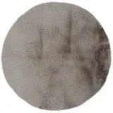 Kayoom Badematte Priscella 300 Hellgrau Ø 100cm RUND