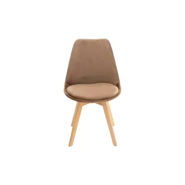 CLP Esszimmerstuhl Linares braun Samt