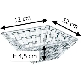 Nachtmann Glasschale 2er Set - Bossa Nova Kristallglas - 12x12cm"