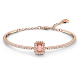 Swarovski Una Armreif, Rosa und Rosé Vergoldeter Damenarmreif mit Strahlenden Swarovski Kristallen