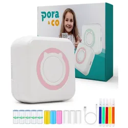 Pora&co Mini-Drucker für das Handy, rosa