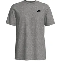 Nike Sportswear Club Herren-T-Shirt Dark Grey Heather/Black XL