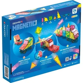 Invento Geomag Magnetic Tiles Gems Vehicles 24-tlg.