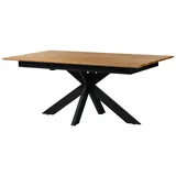 MASSIVMOEBEL24.DE Esstisch verlängerbar Wildeiche 160-245x90 natur geölt KITZBÜHEL #10 - Braun