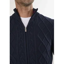 Felix Hardy Strickjacke mit durchgehendem Reißverschluss Blau M