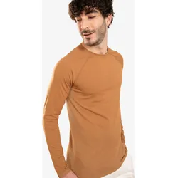 Langarmshirt Herren Seamless - camel M