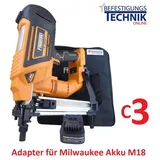 Freeman Akku Betonnagler LD40 C3 15-40mm Basic für Milwaukee Akku M18 C3 Betonnä