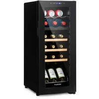 Klarstein Bovella 18 Duo+ Zweizonen-Weinkühlschrank 50l 18 Fl. Glastür
