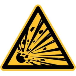 Eichner Warnschild Explosionsgefährliche Stoffe 10 cm PVC