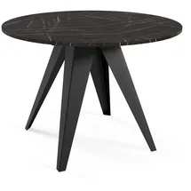 Feldmann-Wohnen Gerda Ø 90 cm Pietra Grigia schwarz