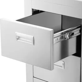 Royal Catering Spülenschrank - 1 Becken - - Edelstahl - 400 x 60 cm