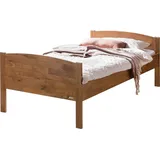 HASENA Adele Komfortbett Seniorenbett Eiche urban brandy 100x200 - Braun