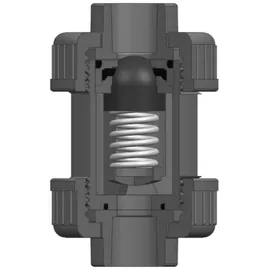 Poolomio 50 mm PVC Kegelrückschlagventil federbelastet Beidseitig Klebemuffe Ø - Typ 5000