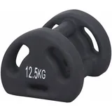 Body Coach 4in1 Fitness Neopren-Hantel 12,5 kg Kettlebell Kurzhantel Medizinball Push Up Bar