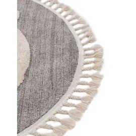 Lytte Kinderteppich Momo Grau, ø 120 cm, - Teppich Kinderzimmer