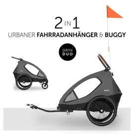 hauck Fahrradanhänger grau