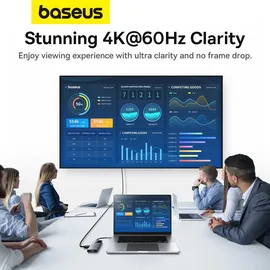 Baseus 6in1 Power Delivery USB-C Hub Schwarz