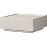 PLACES OF STYLE Couchtisch PLACES OF STYLE "Piano", beige (beige hochglanz, beige hochglanz), B:90cm H:36cm T:90cm, Tische, Couchtisch, hochwertig UV lackiert, mit zwei Schubladen inkl. Soft-Close Funktion