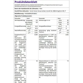 Haier HWDQ90B416FWBB-S Waschtrockner (9 kg / 5 kg, 1600 U/min)