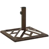 vidaXL Schirmständer Bronzen 44 x 44 x 31 cm Gusseisen Braun
