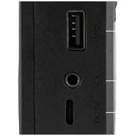 Imperial DABMAN 17 – Tragbares DAB+ & UKW-Radio (portables Digitalradio, Musikwiedergabe via Bluetooth und USB, austauschbarer Akku) – Schwarz