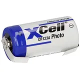XCell Photobatterie CR123A Lithium 3V 1550mAh U-Lötfahne