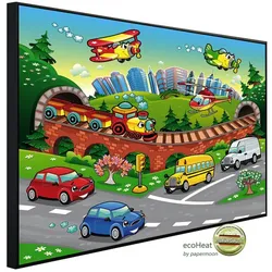 papermoon Infrarotheizung »EcoHeat - Kinderautos«, Matt-Effekt - bunt