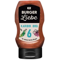 BURGER LIEBE Burgersoße - Karibik BBQ - 300ml - vegan - ohne Konservierungsstoffe