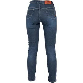 John Doe Jane High Mono Damen Motorradjeans, blau, Größe 25 34