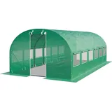 TOOLPORT Foliengewächshaus PE grün transparent 180 g/m2 24 m2
