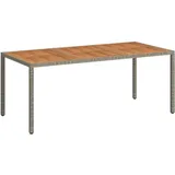 vidaXL Gartentisch 190 x 90 x 75 cm Grau