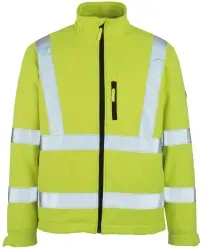 MASCOT® Warnschutz Softshelljacke CALGARY, Safe Artic, flourgelb 08005-159 , 1 Stück, Größe: 4XL