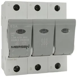 Mersen 05863.063000 Sicherungs-Lasttrennschalter Sicherungsgröße = D02 63A 400V 1St.