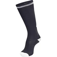 hummel Elite Indoor Sock HIGH, Schwarz/Weiß, 46-48