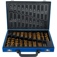 BGS Spiralbohrer-Satz HSS titan-nitriert 1 - 10 mm 170-tlg.