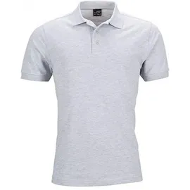 James & Nicholson Herren Stretch Piqué Polo JN710 grey heather XXL